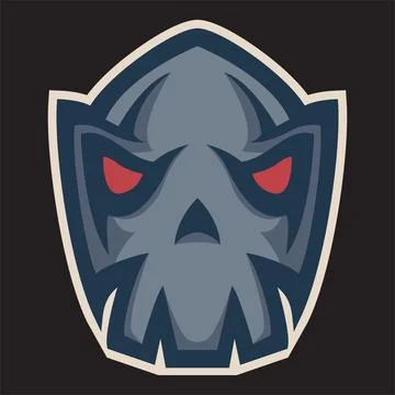 Devil mask cartoon illustration Stock Illustration