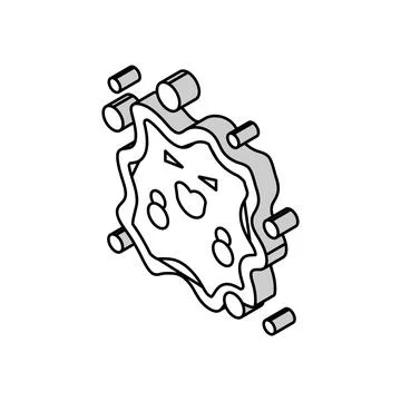 Devil monster alien isometric icon vector illustration Stock Illustration