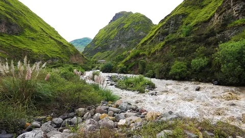 Devil Nose river Alausi Ecuador Stock Footage 90049764