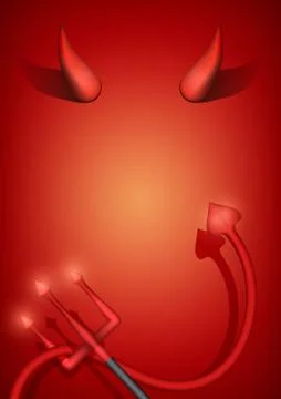 Devil Party Invitation Illustrazione stock
