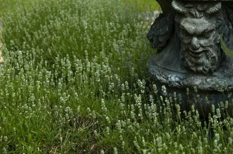 Devil Planter at Althelhampton Gardens Stock Photos