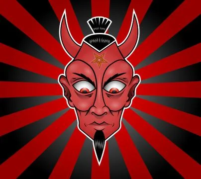 Devil of Rock'n'Roll Stock Illustration