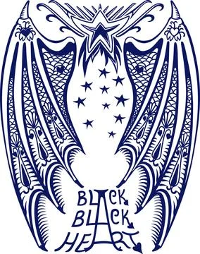 Devil s wings Illustration of devil s wings isolated on white background C... Stock Photos