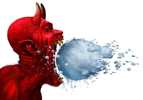 Devil Scream Stock Illustration