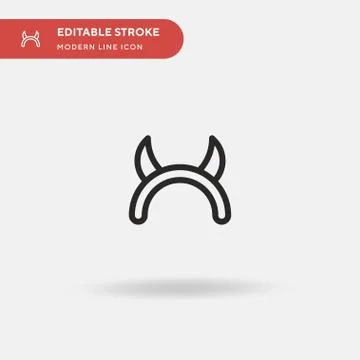 Devil Simple vector icon. Illustration symbol design template for web mobile  스톡 일러스트