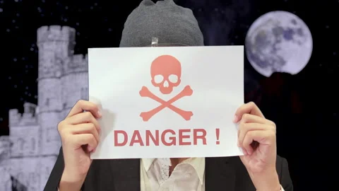 Devil skeleton halloween figure, 4K ProRes Stock Footage 164642365