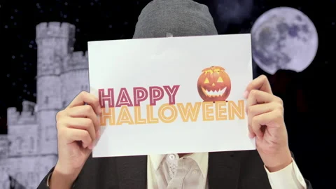 Devil skeleton halloween figure, 4K ProRes Stock Footage 164642776