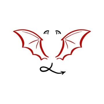 Devil stylized vector illustration. Vector Stock Illustration