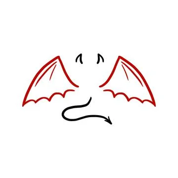 Devil stylized vector illustration. Vector Stock Illustration