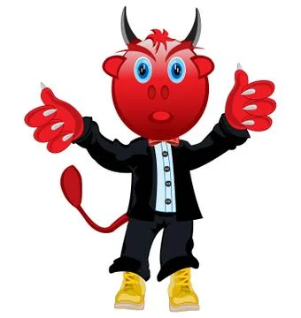 Devil in suit Stock Illustration