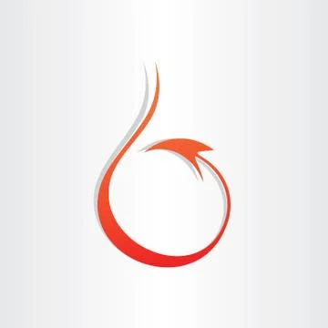Devil tail stylized icon 스톡 일러스트