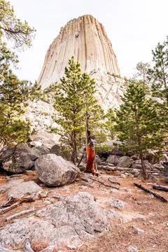 Devil Tower, South Dakota Stock Photos