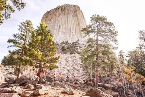 Devil Tower, South Dakota Stock Photos
