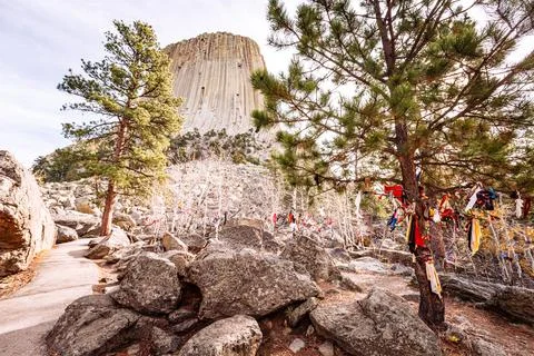Devil Tower, South Dakota Stock Photos