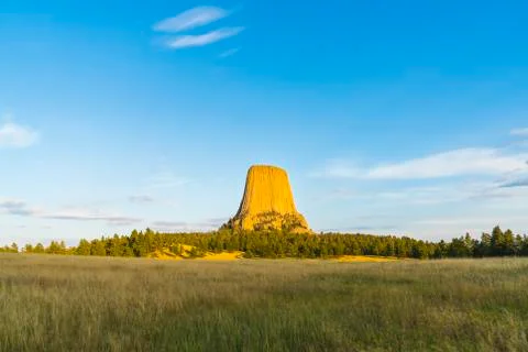 Devil tower,wyoming,usa. Stock Photos