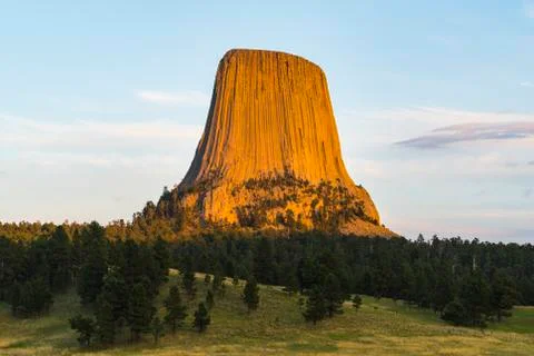 Devil tower,wyoming,usa. Stock Photos