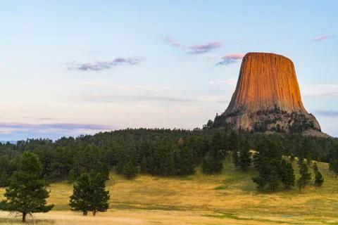 Devil tower,wyoming,usa. Stock Photos