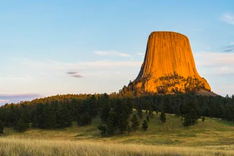 Devil tower,wyoming,usa. Stock Photos