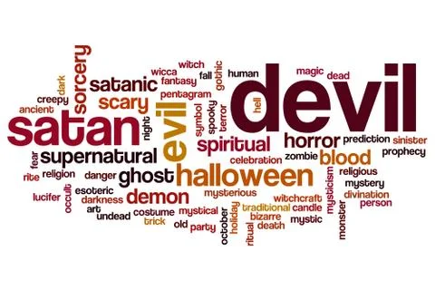 Devil word cloud イラスト素材