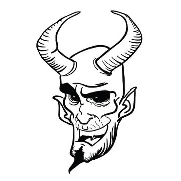 Devil1 black Stock Illustration