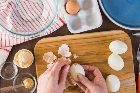 Deviled eggs Stock Photos