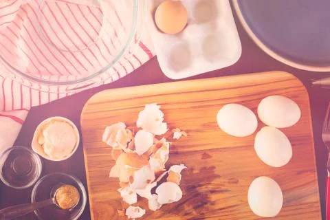 Deviled eggs Stock Photos