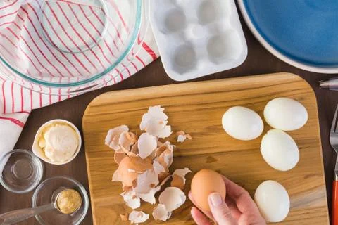Deviled eggs Stock Photos