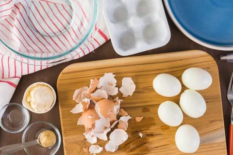 Deviled eggs Stock Photos