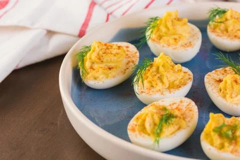 Deviled eggs Stock Photos
