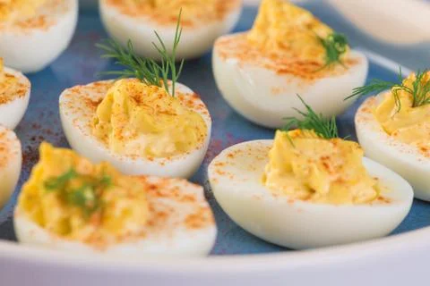 Deviled eggs Stock Photos