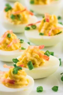 Deviled eggs Stock Photos
