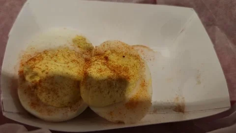 Deviled Eggs Restaurant 스톡 동영상 192014202
