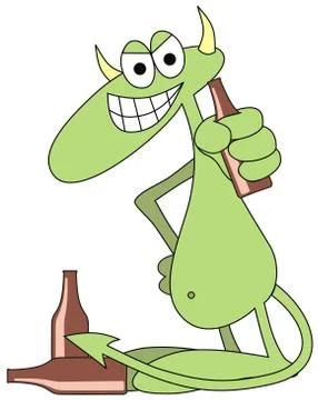 Devilkin boozer Stock Illustration