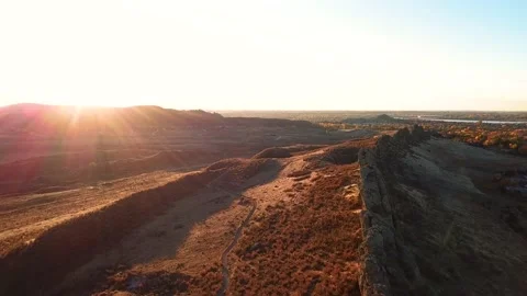 Devil's Backbone 06 | Loveland, CO | Key  | Larimer | Sunrise | 4K Drone Footage Stock Footage 220294568