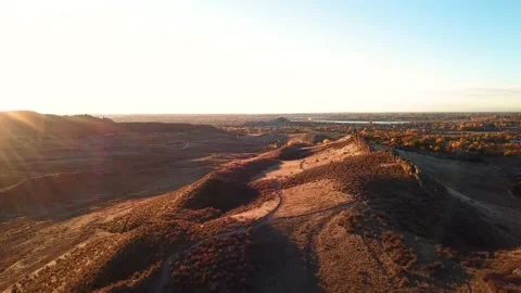 Devil's Backbone 07 | Loveland, CO | Key  | Larimer | Sunrise | 4K Drone Footage Stock Footage 220294791