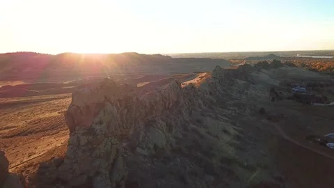 Devil's Backbone 15 | Loveland, CO | Key  | Larimer | Sunrise | 4K Drone Footage Stock Footage 220295693