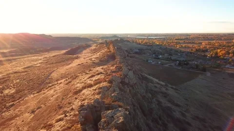 Devil's Backbone 18 | Loveland, CO | Key  | Larimer | Sunrise | 4K Drone Footage Stock-Footage 220297007