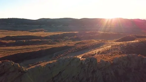 Devil's Backbone 20 | Loveland, CO | Key  | Larimer | Sunrise | 4K Drone Footage Stock-Footage 220293108
