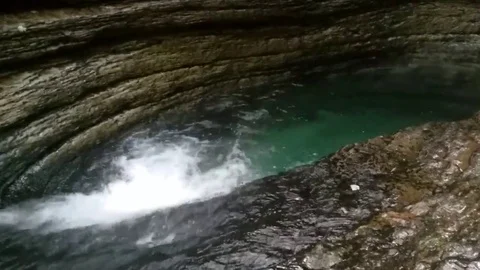 Devils Bathtub Video stock 78443104