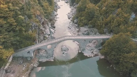 The Devil's Bridge in Bulgaria 8 AUTUMN SHOT Stock Footage 168763936