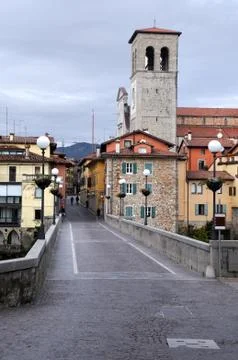 Devil's bridge in cividale del friuli Stock Photos