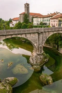 The Devils Bridge In Cividale Del Friuli Stock Photos