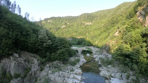 Devil's Bridge near Ardino Stock Footage 209157267