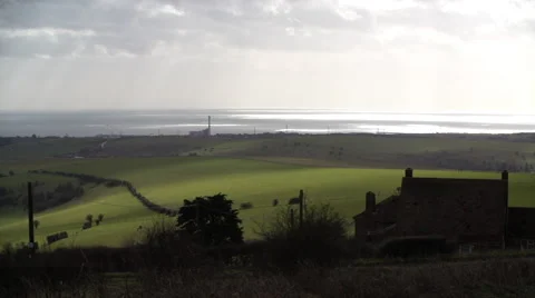 Devils Dyke Countryside Light Video stock 47761740