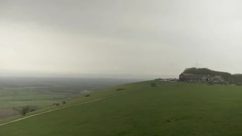 Devil's Dyke Farm Pub National Trust South Downs West Sussex England Stock Footage 237353881