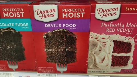 Devil's Food Cake Mix Stock Footage 201439636