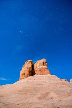 Devils Garden Escalante at Night Stock Photos