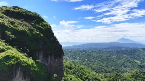 Devil's Gate El Salvador 4K Drone Footage Stock Footage 340170159