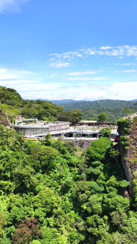 Devil's Gate Viewing Platform 6K Drone Footage Stock Footage 340198232