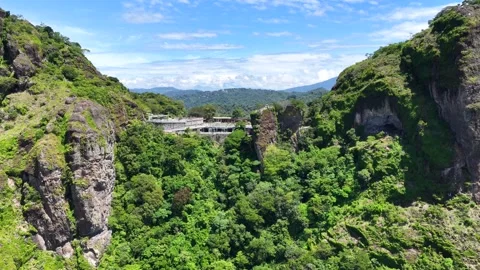 Devil's Gate Viewing Platform 6K Drone Footage Stock Footage 340198268